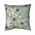 Begin Home Decor 26 x 26 in. Pine Cone Pattern-Double Sided Print Indoor Pillow 5541-2626-HO8